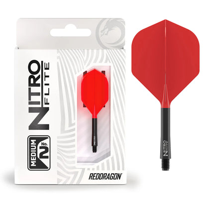 Red Dragon Nitro Flite Black Shaft and Red Flight