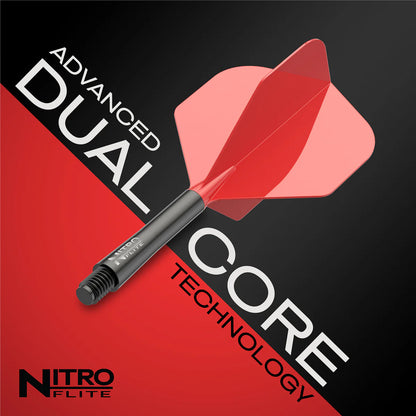 Red Dragon Nitro Flite Black Shaft and Red Flight