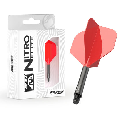 Red Dragon Nitro Flite Black Shaft and Red Flight