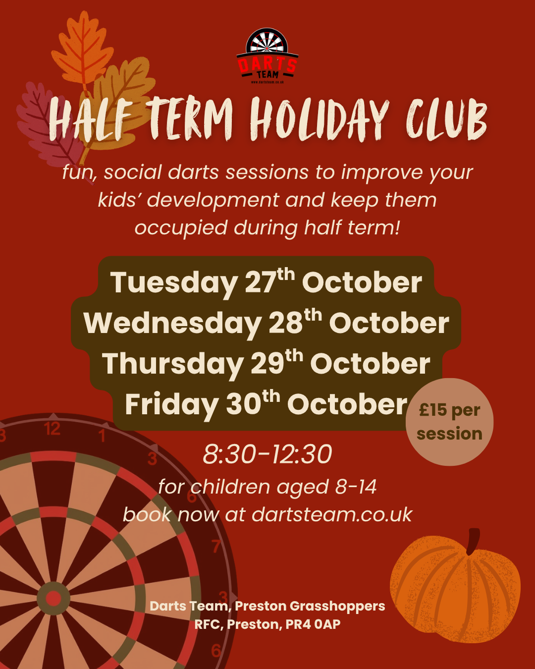 Youth Holiday Darts Club