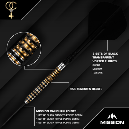 Mission Olly Croft OBE Limited Edition Commemorative 95% Tungsten Steel Tip Dart Set