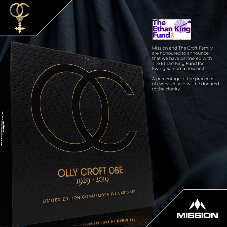 Mission Olly Croft OBE Limited Edition Commemorative 95% Tungsten Steel Tip Dart Set