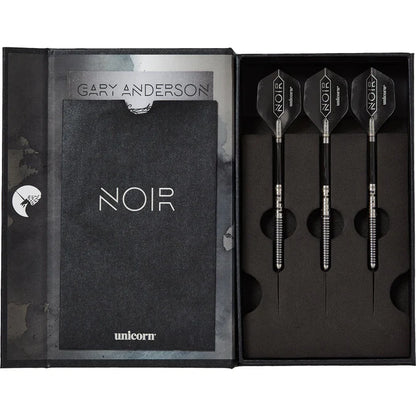 Unicorn Gary Anderson Noir Phase 5 90% Tungsten Steel Tip Dart Set