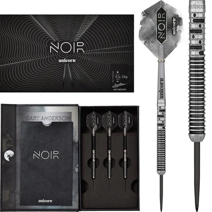 Unicorn Gary Anderson Noir Phase 5 90% Tungsten Steel Tip Dart Set