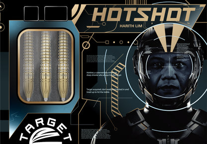 Target Japan Harith Lim Hot Shot Gen 3 90% Tungsten Swiss Point Steel Tip Dart Set