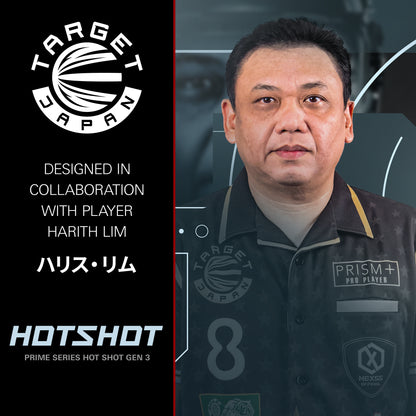 Target Japan Harith Lim Hot Shot Gen 3 90% Tungsten Swiss Point Steel Tip Dart Set