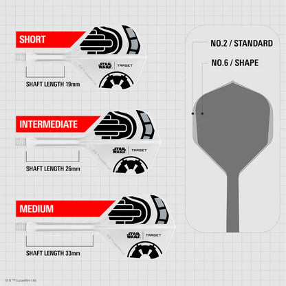 Target Star Wars™ K-Flex Stormtrooper No2 Dart Flights