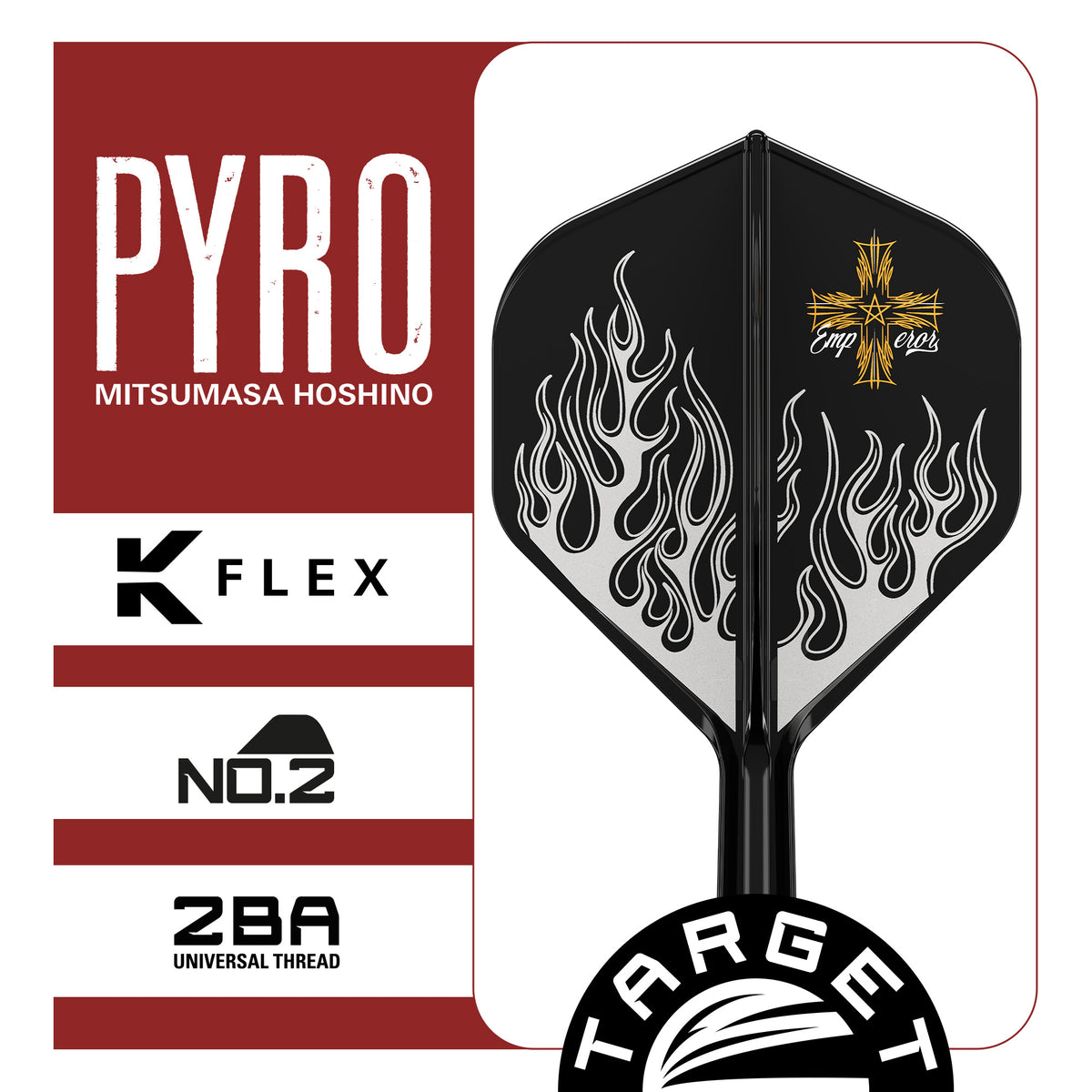Target Japan K-Flex Mitsumasa Hoshino Pyro G2 No2 Dart Flights