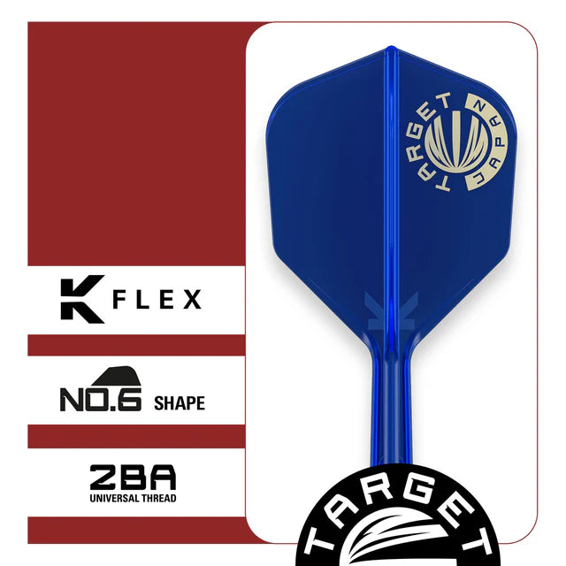 Target Japan K-Flex Blue Logo No6 Dart Flights