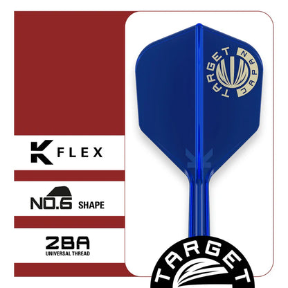 Target Japan K-Flex Blue Logo No6 Dart Flights