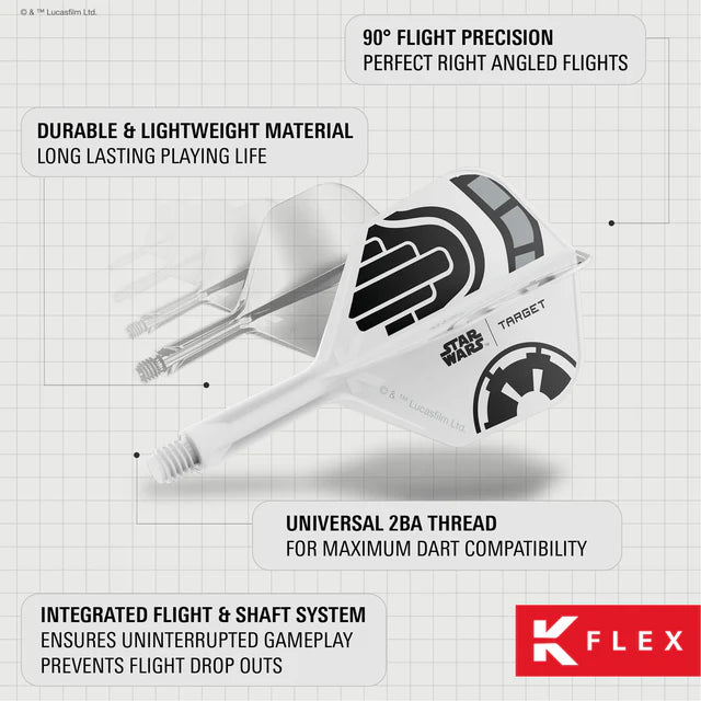 Target Star Wars™ K-Flex Stormtrooper No2 Dart Flights