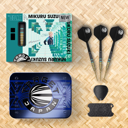 Target Japan Mikuru Suzuki The Miracle Gen 7.5 95% Tungsten Swiss Point Steel Tip Dart Set