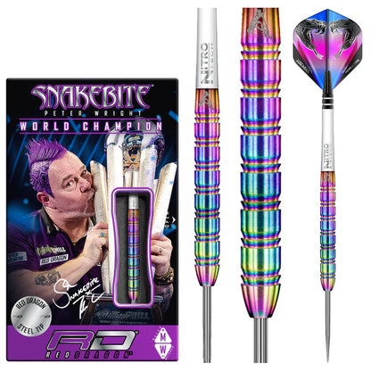 Red Dragon Peter Wright Snakebite 1 90% Tungsten Steel Tip Dart Set