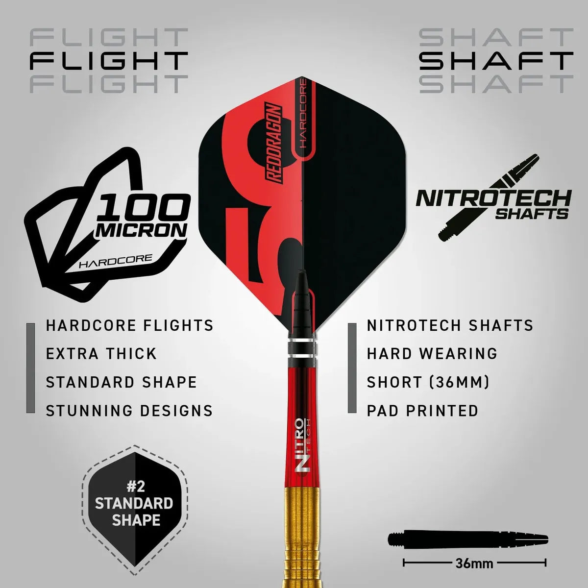Red Dragon Golden Virgin 5 90% Tungsten Steel Tip Dart Set