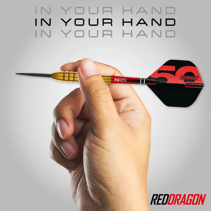Red Dragon Golden Virgin 5 90% Tungsten Steel Tip Dart Set