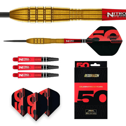 Red Dragon Golden Virgin 5 90% Tungsten Steel Tip Dart Set