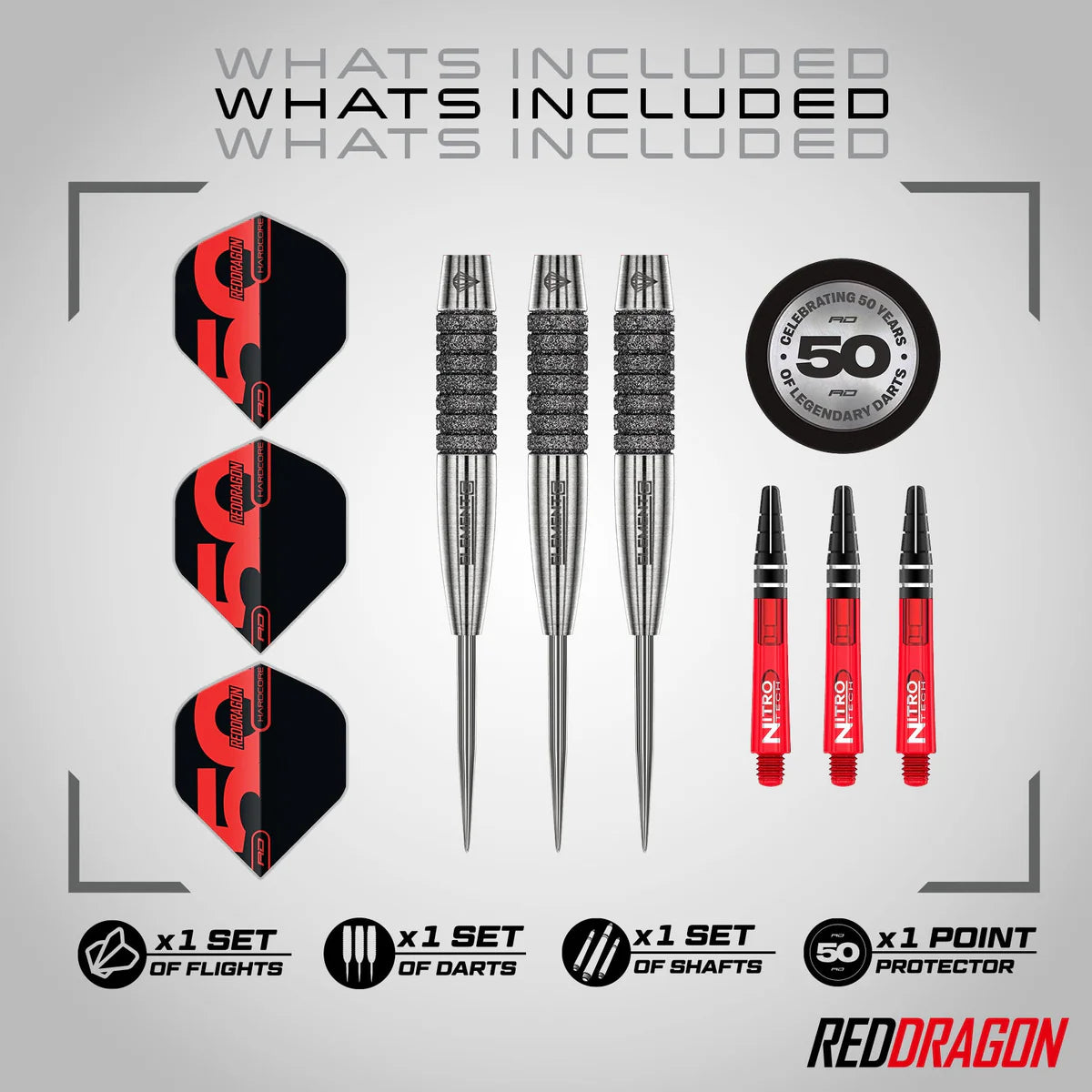 Red Dragon Element 6C 90% Tungsten Steel Tip Dart Set