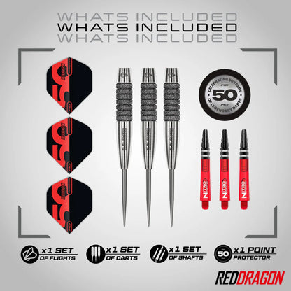 Red Dragon Element 6C 90% Tungsten Steel Tip Dart Set