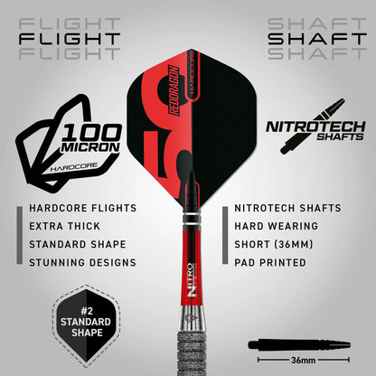 Red Dragon Element 6C 90% Tungsten Steel Tip Dart Set