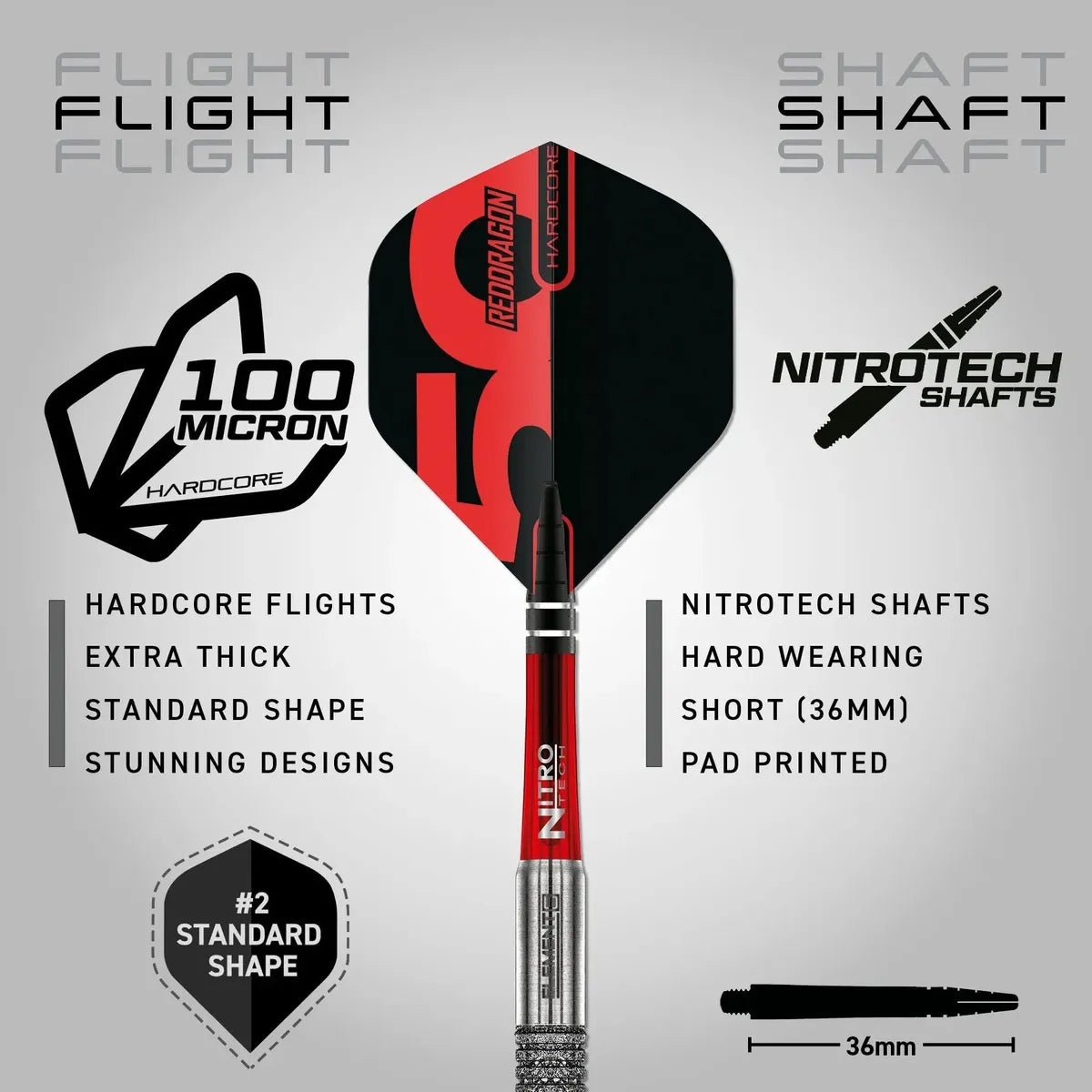 Red Dragon Element 6B 90% Tungsten Steel Tip Dart Set