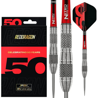 Red Dragon Grizzly 4 85% Tungsten Steel Tip Dart Set