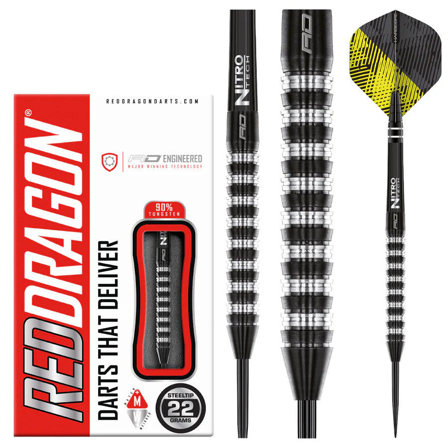 Red Dragon Razor Edge Elite 90% Tungsten Steel Tip Dart Set