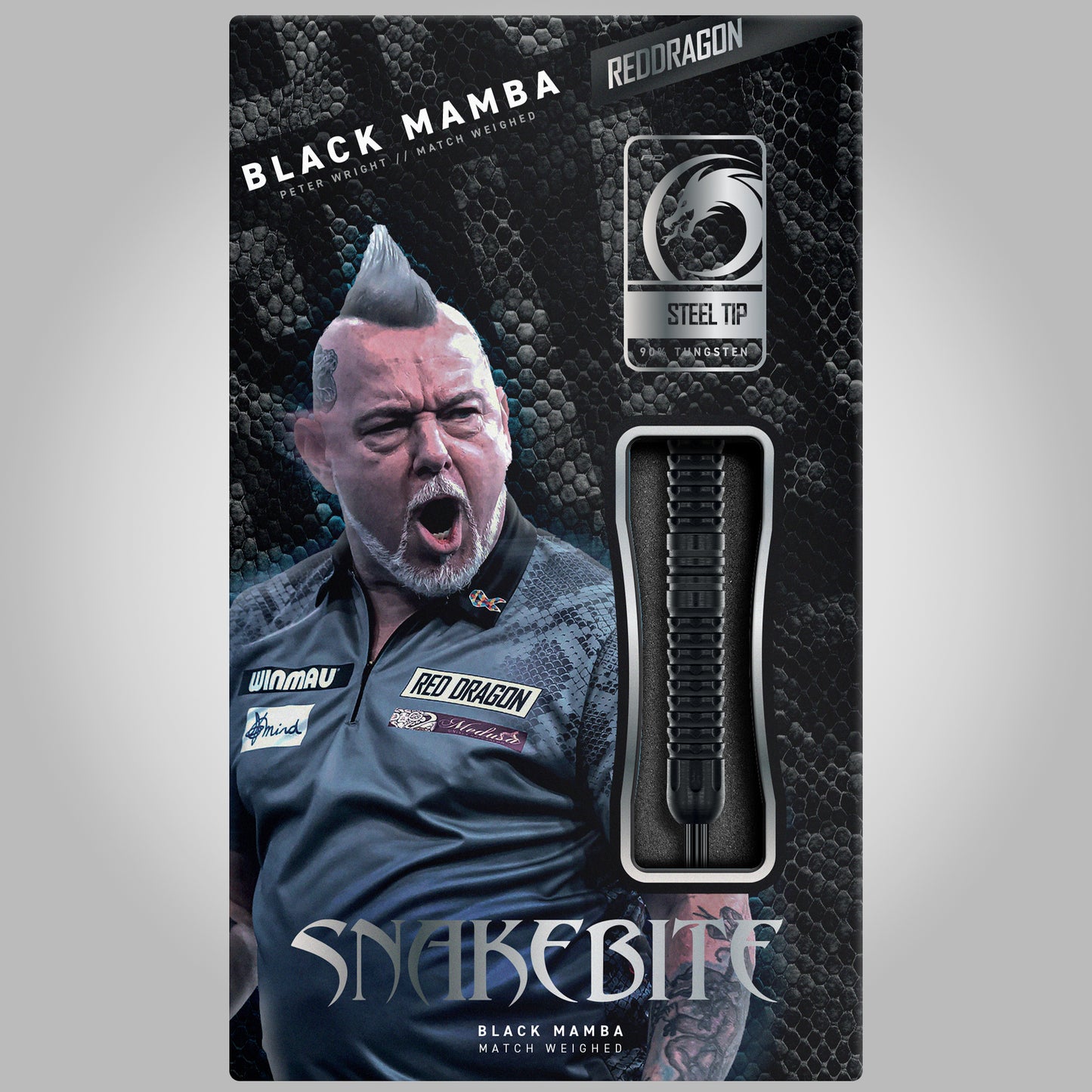 Red Dragon Peter Wright Mamba Steel Tip Dart Set