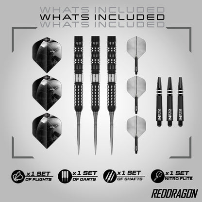 Red Dragon Recon Parallel 90% Tungsten Steel Tip Dart Set