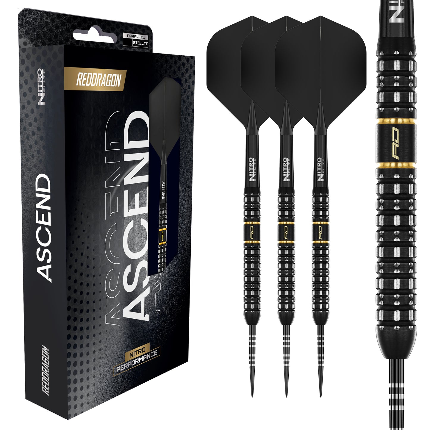 Red Dragon Ascend Parallel 90% Tungsten Steel Tip Dart Set