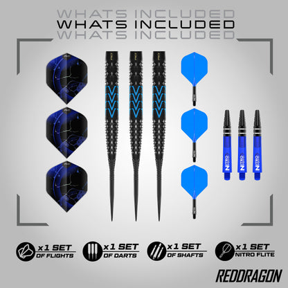 Red Dragon Amp Tapered 90% Tungsten Steel Tip Dart Set