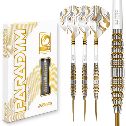 Red Dragon Paradym Gold Torpedo 90% Tungsten Steel Tip Dart Set