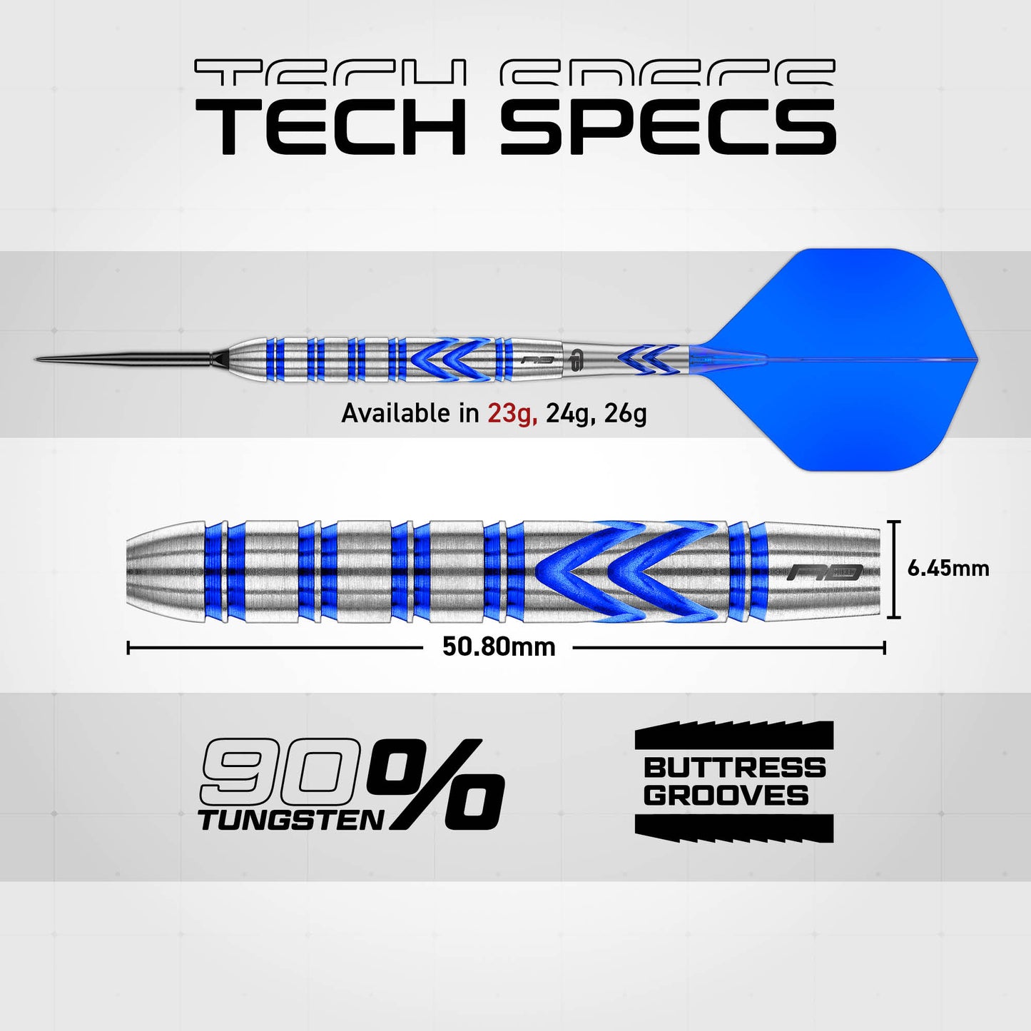 Red Dragon Gerwyn Price Original Switch Point Steel Tip Dart Set