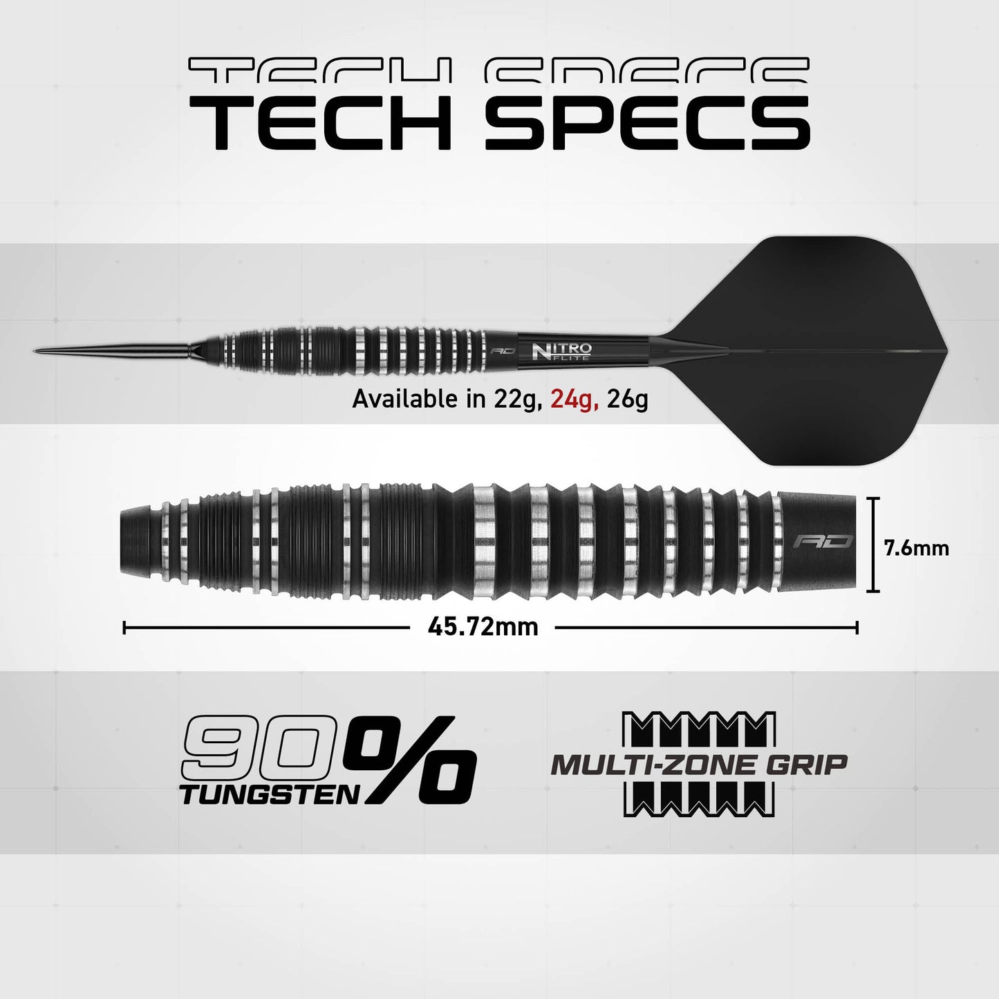 Red Dragon Sable Bomb Steel Tip Dart Set