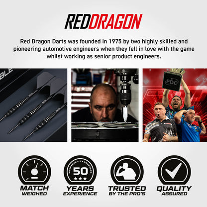 Red Dragon Sable Bomb Steel Tip Dart Set