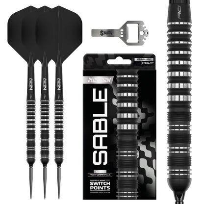 Red Dragon Sable Parallel SP Steel Tip Dart Set