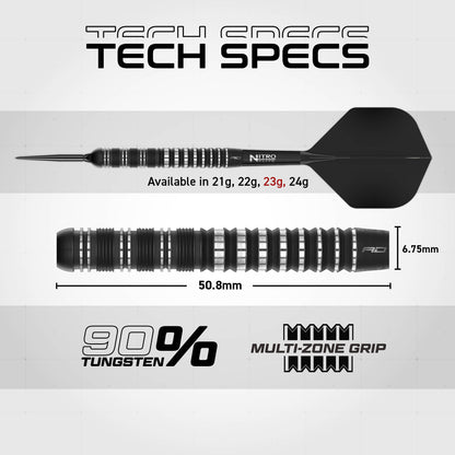 Red Dragon Sable Parallel SP Steel Tip Dart Set