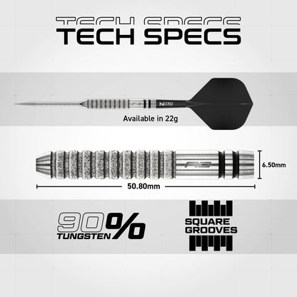 Red Dragon Gian Van Veen Tour Switch Point Steel Tip Dart Set