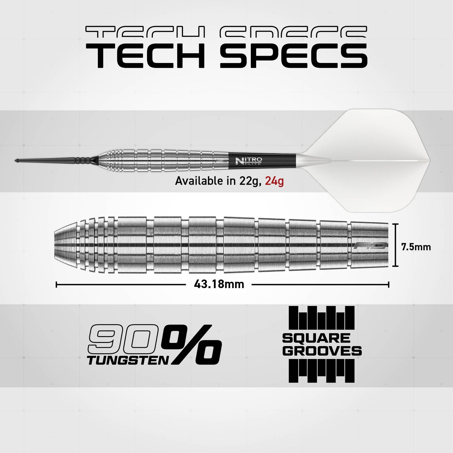 Red Dragon Luke Humphries TX1 Switch Point Steel Tip Dart Set