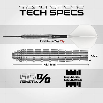 Red Dragon Luke Humphries TX1 Switch Point Steel Tip Dart Set