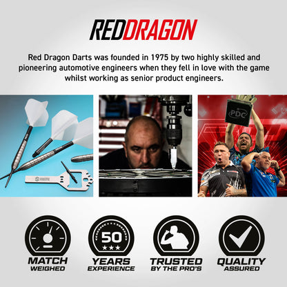 Red Dragon Luke Humphries TX1 Switch Point Steel Tip Dart Set
