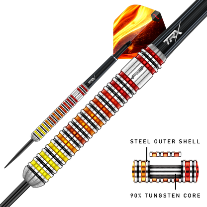 Red Dragon Furnace 90% Tungsten Core Steel Tip Dart Set