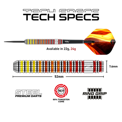 Red Dragon Furnace 90% Tungsten Core Steel Tip Dart Set