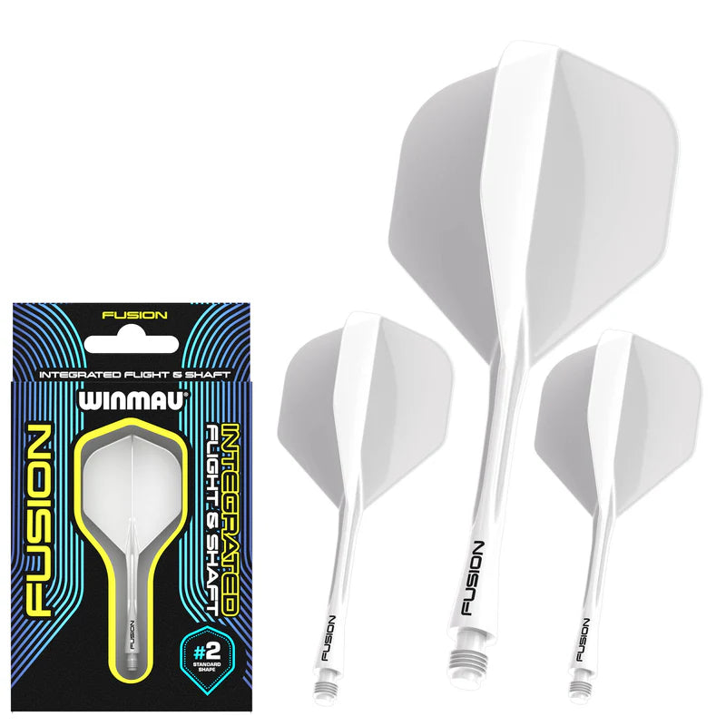 Winmau Fusion White No2 Integrated Flight & Shaft