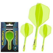 Winmau Fusion Neon Yellow No2 Integrated Flight & Shaft