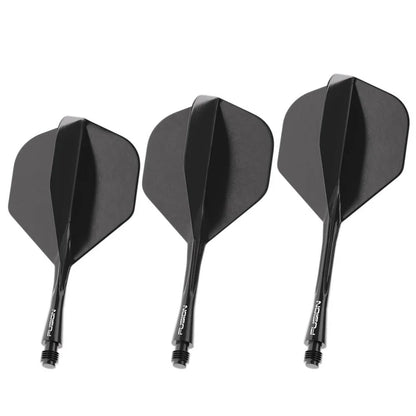 Winmau Fusion Black No2 Integrated Flight & Shaft