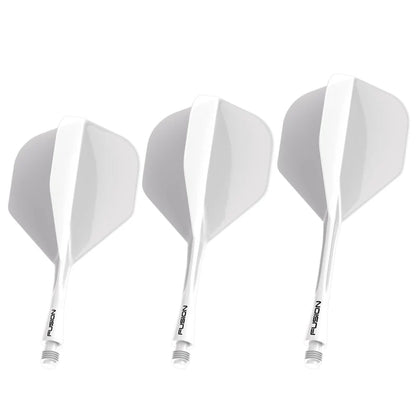 Winmau Fusion White No2 Integrated Flight & Shaft