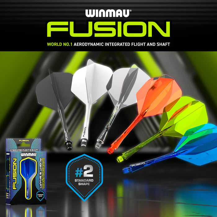 Winmau Fusion White No2 Integrated Flight & Shaft