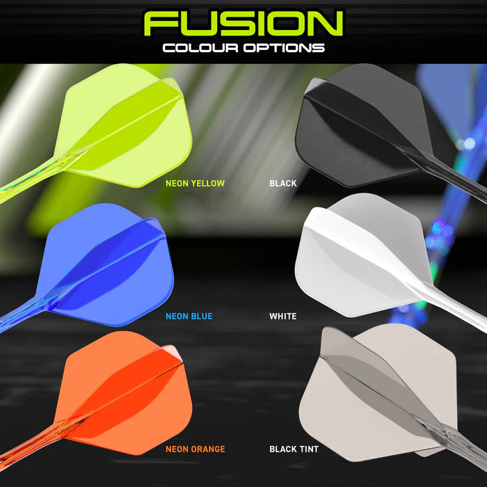Winmau Fusion Neon Orange No2 Integrated Flight & Shaft