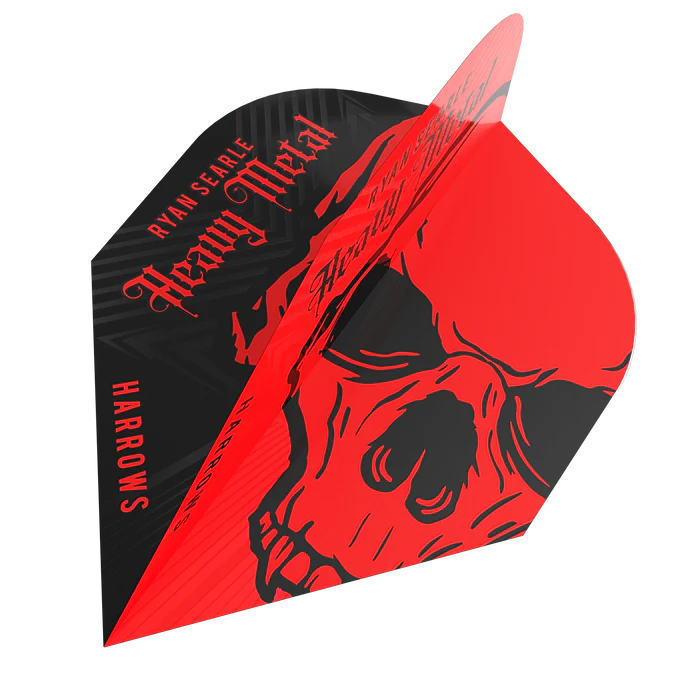 Harrows Ryan Searle Heavy Metal Red 100 micron No6 Dart Flights