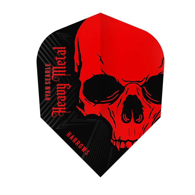 Harrows Ryan Searle Heavy Metal Red 100 micron No6 Dart Flights